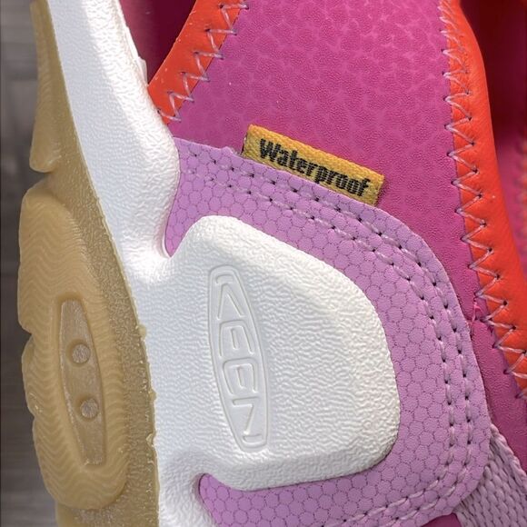 Keen Knotch River Little Girl Sz 2 Pink Purple Orange White Open Toe Sandals - Picture 12 of 12